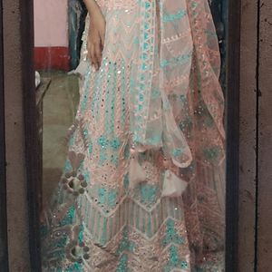 Women Heavy Mirror Work Lengha Choli "New"