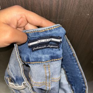 Mid Waist Denim Jeans