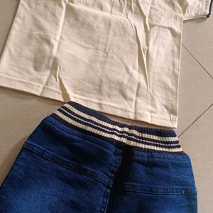 New Without Tag T Shirt Shorts Pair