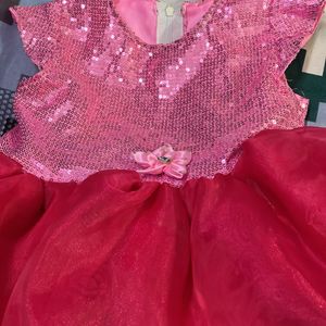 Organza Frock For 1-2.5 Years