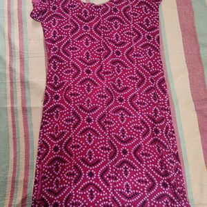 Bandhni Kurti With Bottom