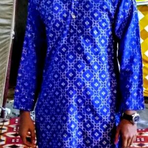 Blu Kurta For Festival