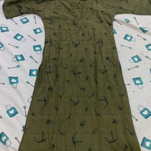 Beautiful Olive Green Kurta