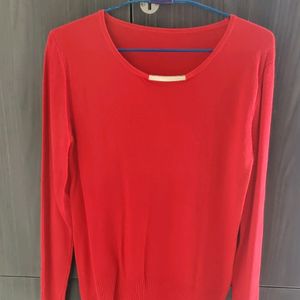 Red Woolen Top