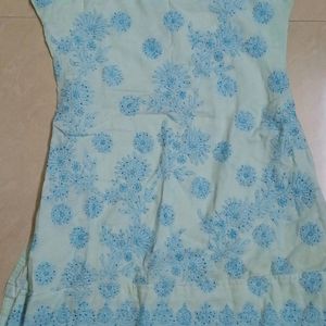 A Blue Daily Wear Kurta Chiken Ry