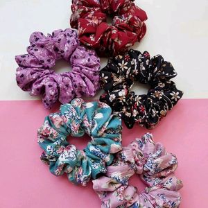 Women Stylish Printed Scrunchies