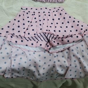 Kids Skirt Top Set - Pink