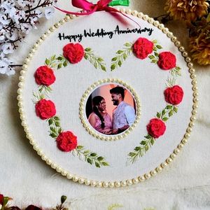 12inches Anniversary Photo Embroidery Frame