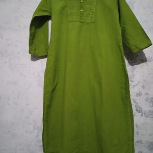 Green Cotton Kurti