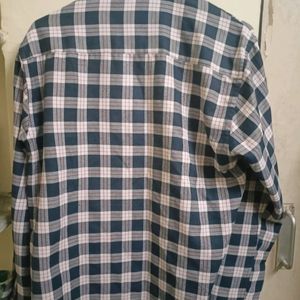 Blue check casual shirt