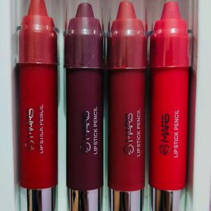 MARS Makeup lipstick crayon pencil pack of 4