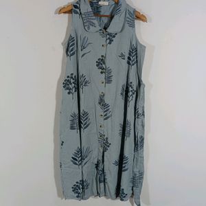 Grey Printed Casual Dress (Women)