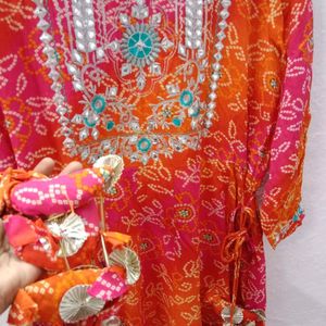 Ishin Brand Multicolored Anarkali Kurti