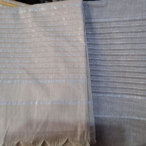 Best For Summer Handloom Cotton Saree With Blouse