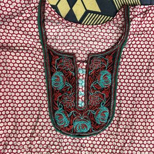 Printed Red Kurti