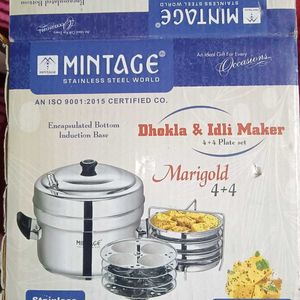 4x4 Idli Maker Stainless Still