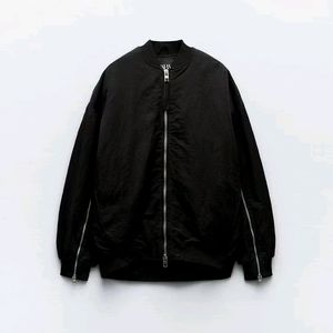 ZARA Oversized Nylon Bomber Jacket (New with tags)