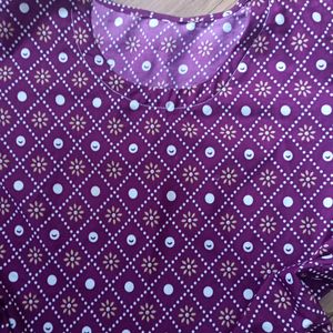 Purple Color Kurti