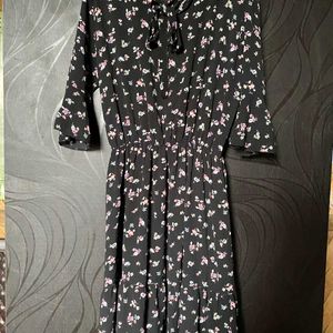 Floral Korean Chiffon Dress