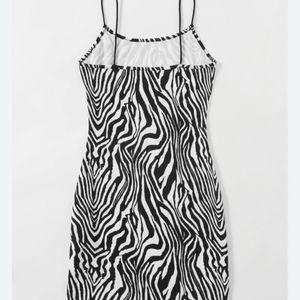 Zebra Striped Bodycon Dress