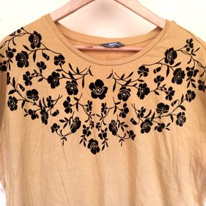 Max Neckline Designer Mustard Top (Women)