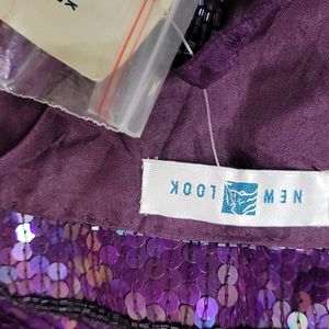 Purple Sequins Cami Top