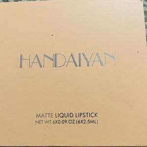 Handaiyan 6 Liquid Combo Lipstick 💄 New With Tag