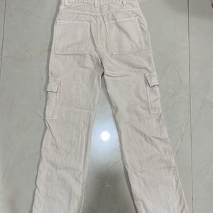 White Cargo Pants