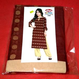 Combo Of 2 Branded Pure Cotton Dress Material