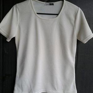 Women Off White Top