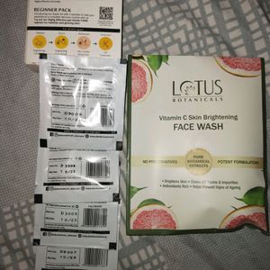 Skincare Kit Or Lotus Facewash Combo..