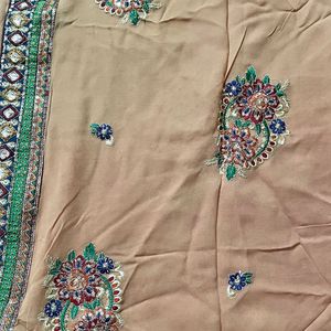 Heavy Embroidery Saree