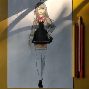 Alya Anime Drawing