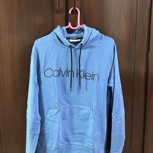 Calvin Klein Mens Brand Print Hoodie