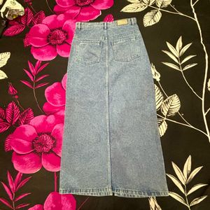 Light Blue Denim Skirt