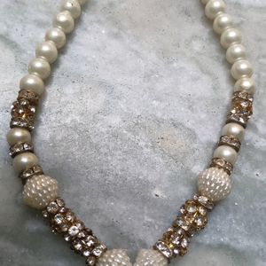 White Pearl Jewellery Set,