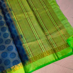 Two Shades Colour Banarasi Silk Saree