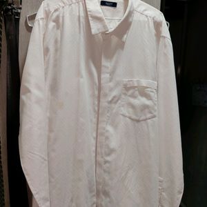 White Soft Strech Material Shirt