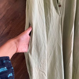 Sage Green Flary Jumpsuit