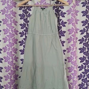 Zudio Pastel Green Kids Dress