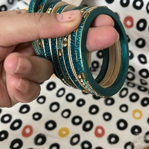 Unused Lac Bangles Indigo Shade