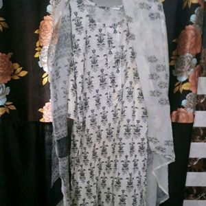 Kurti +pant+dupatta Suits Set