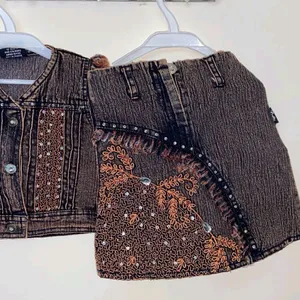 Baby Girl Denim Skirt Too Co-ord