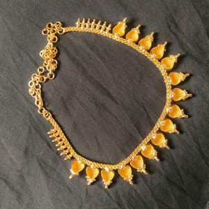 One Gram Micro Gold Plated Traditional Designer Necklace