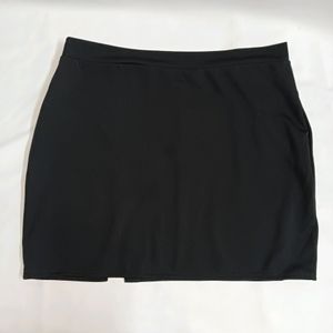 Mini Pencil Skirt With Cutout At One Side