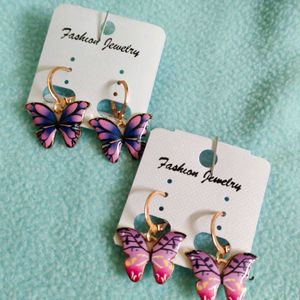 HUGGIES Drop Earrings ✨🦋🌼 ( Pack Of 1)