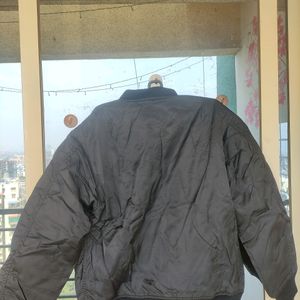 Black Plain Bomber Jacket