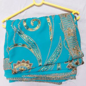 Beautiful Blue Saree 🩵🩵🩵💙💙💙💙💙💙