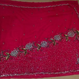 Heavy Handworked Designer Saree.