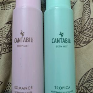 Cantabil Body Mist Combo-Romance & Tropica